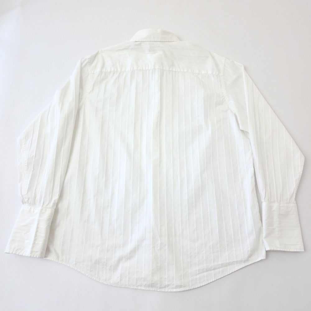 Alfani Men's White Tonal Stripe Button Down Shirt XL Long Sleeve 100% Cotton - Picture 2 of 8